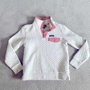Patagonia organic quilted snap t pullover